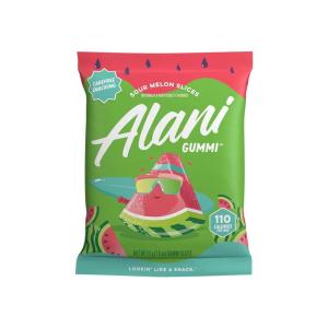imageAlani Gummis Sour Gummy Worms Low Sugar Gummy Candy 6G  90 Calories per Bag  OnTheGo Snacks  Gluten Free  6G of Fiber  Naturally Flavored  Pack of 12Sour Watermelon Slices