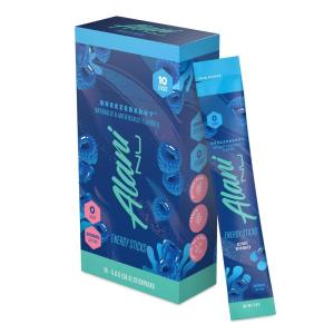 imageAlani Nu CHERRY TWIST Energy Sticks Energy Drink Powder 200mg Caffeine Pre Workout Performance with Antioxidants OnTheGo Drink Mix Biotin B Vitamins Zero Sugar 510 Calories 10 PackBreezeberry