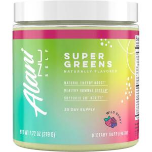 imageAlani Nu Super Greens Powder Wild Berry  Green Juice Supplement  Spirulina  Wheat Grass Powder  Naturally Flavored  Smoothie Juice Mix  Gluten Free  Vegan  30 Servings