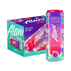 imageAlani Nu VARIETY PACK CHERRY TWIST PINK SLUSH ORANGE KISS Sugar Free Low Calorie Energy Drinks 200mg Caffeine Biotin B Vitamins Zero Sugar 10 Calories 12 Fl Oz Cans 12 PackHawaiian Shaved Ice