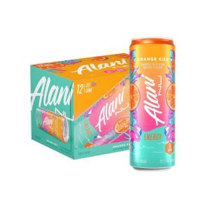 imageAlani Nu VARIETY PACK CHERRY TWIST PINK SLUSH ORANGE KISS Sugar Free Low Calorie Energy Drinks 200mg Caffeine Biotin B Vitamins Zero Sugar 10 Calories 12 Fl Oz Cans 12 PackOrange Kiss