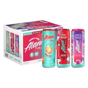 imageAlani Nu VARIETY PACK CHERRY TWIST PINK SLUSH ORANGE KISS Sugar Free Low Calorie Energy Drinks 200mg Caffeine Biotin B Vitamins Zero Sugar 10 Calories 12 Fl Oz Cans 12 PackVariety Pack  Cherry Slush  Juicy Peach  Hawaiian Shaved Ice