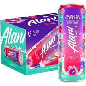 imageAlani Nu WITCHS BREW Sugar Free Low Calorie Energy Drinks  200mg Caffeine  Biotin B Vitamins  Zero Sugar  15 Calories  12 Fl Oz Cans  12 PackHawaiian Shaved Ice