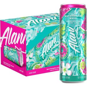 imageAlani Nu WITCHS BREW Sugar Free Low Calorie Energy Drinks  200mg Caffeine  Biotin B Vitamins  Zero Sugar  15 Calories  12 Fl Oz Cans  12 PackWatermelon Wave