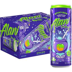 imageAlani Nu WITCHS BREW Sugar Free Low Calorie Energy Drinks  200mg Caffeine  Biotin B Vitamins  Zero Sugar  15 Calories  12 Fl Oz Cans  12 PackWitchs Brew